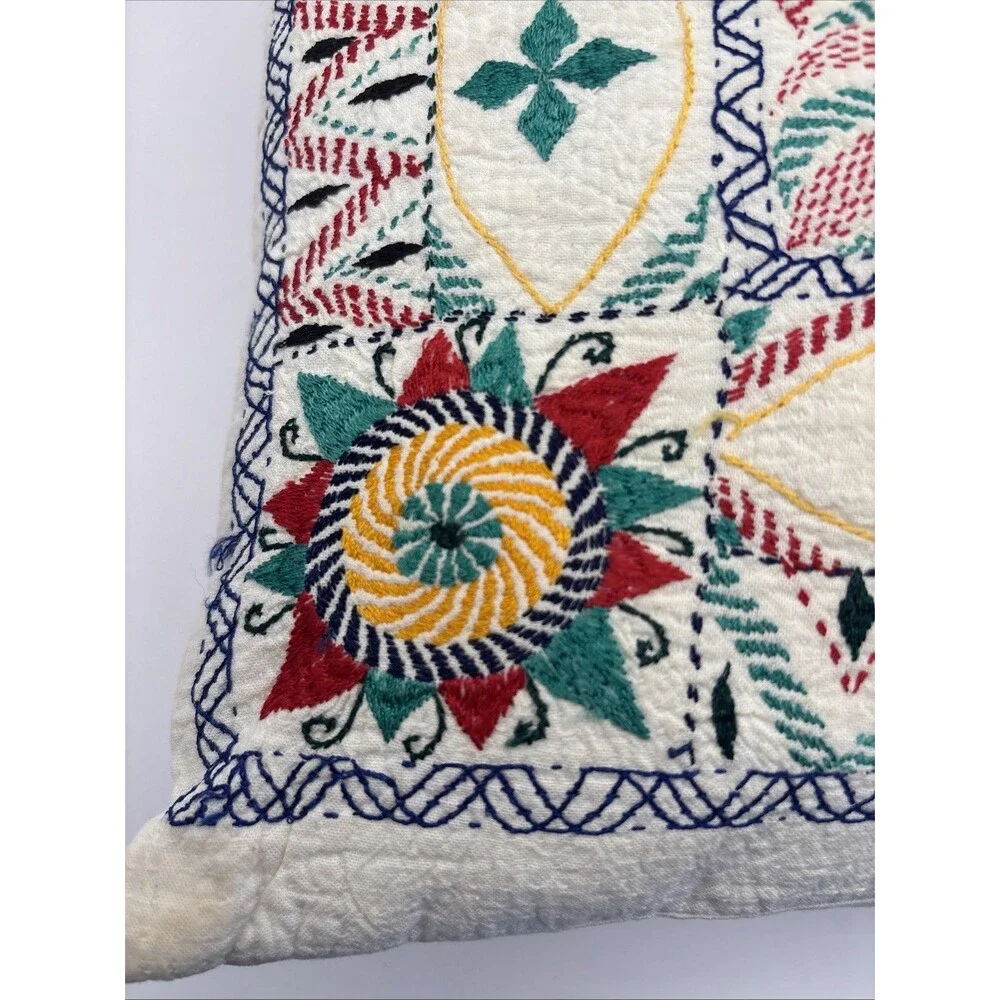 Embroidered Pillow Indian Pakistani Bohemian